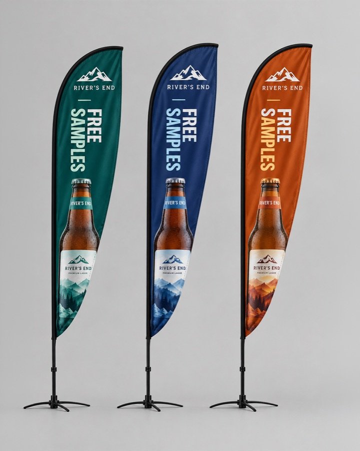 Feather & Teardrop Flags