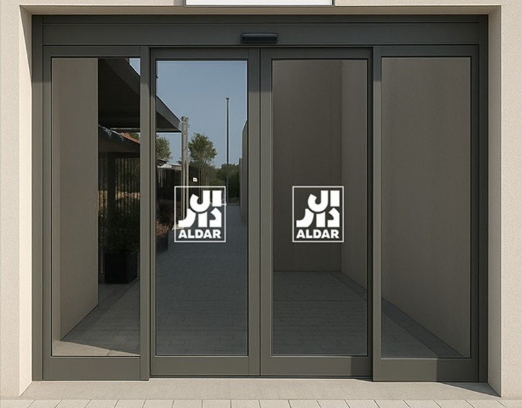 Aldar, Glass door vinyl graphics